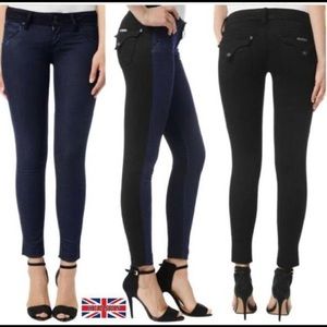 NWT Hudson Vice Versa Collin Skinny in Black & Blue